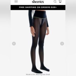 NEW BNIB 2 PAIRS SHEERTEX TIGHTS